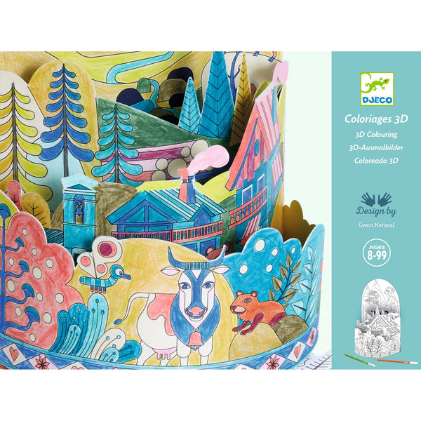 3Dカラーリングジオラマ トップ オブ ザ ワールド